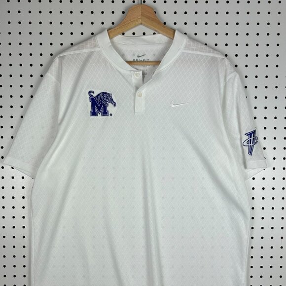 1 Cent Memphis Tigers Polo Large‎ Penny Hardaway White Blade Collar Exclusive - Picture 2 of 7